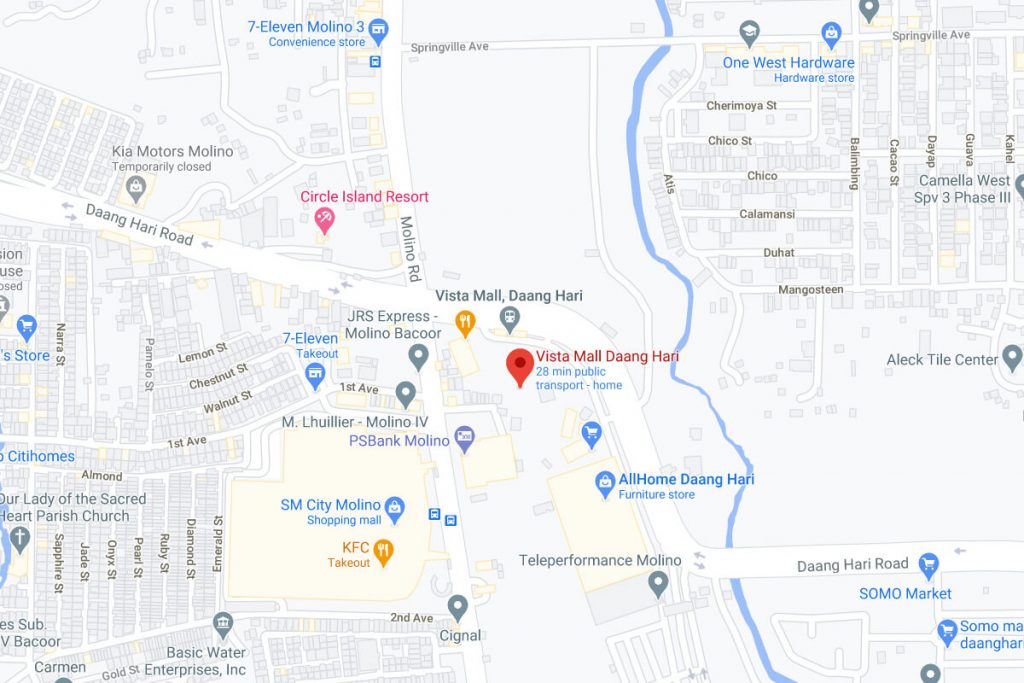 Vista Mall DaangHari map