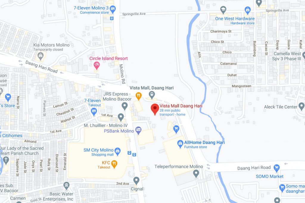 Vista Mall DaangHari map